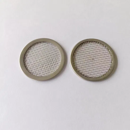 Double Layer Woven Sieve Wire Screen for Water Coffee Treatment/304 316 Porous Stainless Steel Copper Brass Round Metal Sintered Filter Mesh Discs